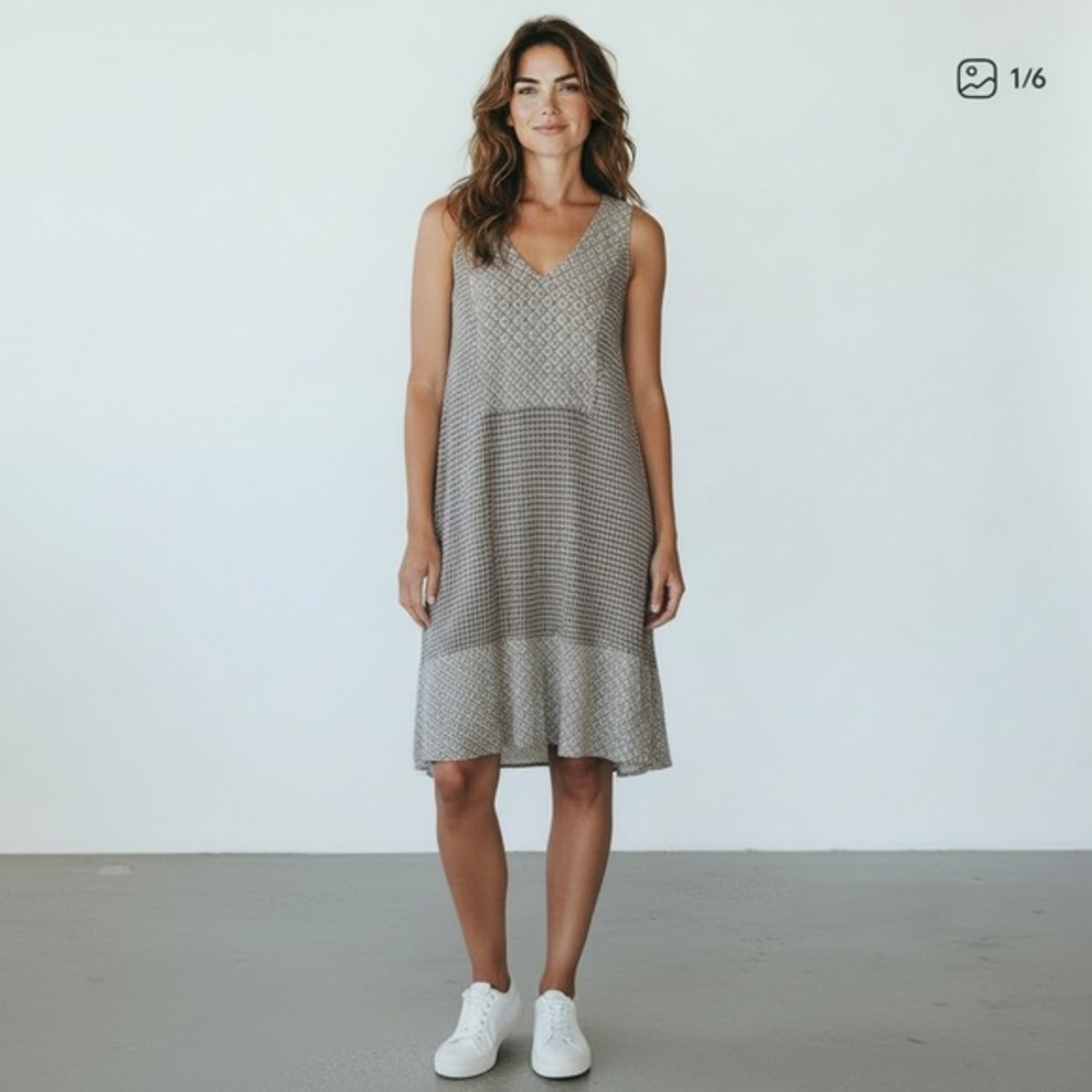 Simply Vera Vera Wang Women's XS Geometric Maxi Dress Multicolor